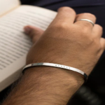 customised silver kada